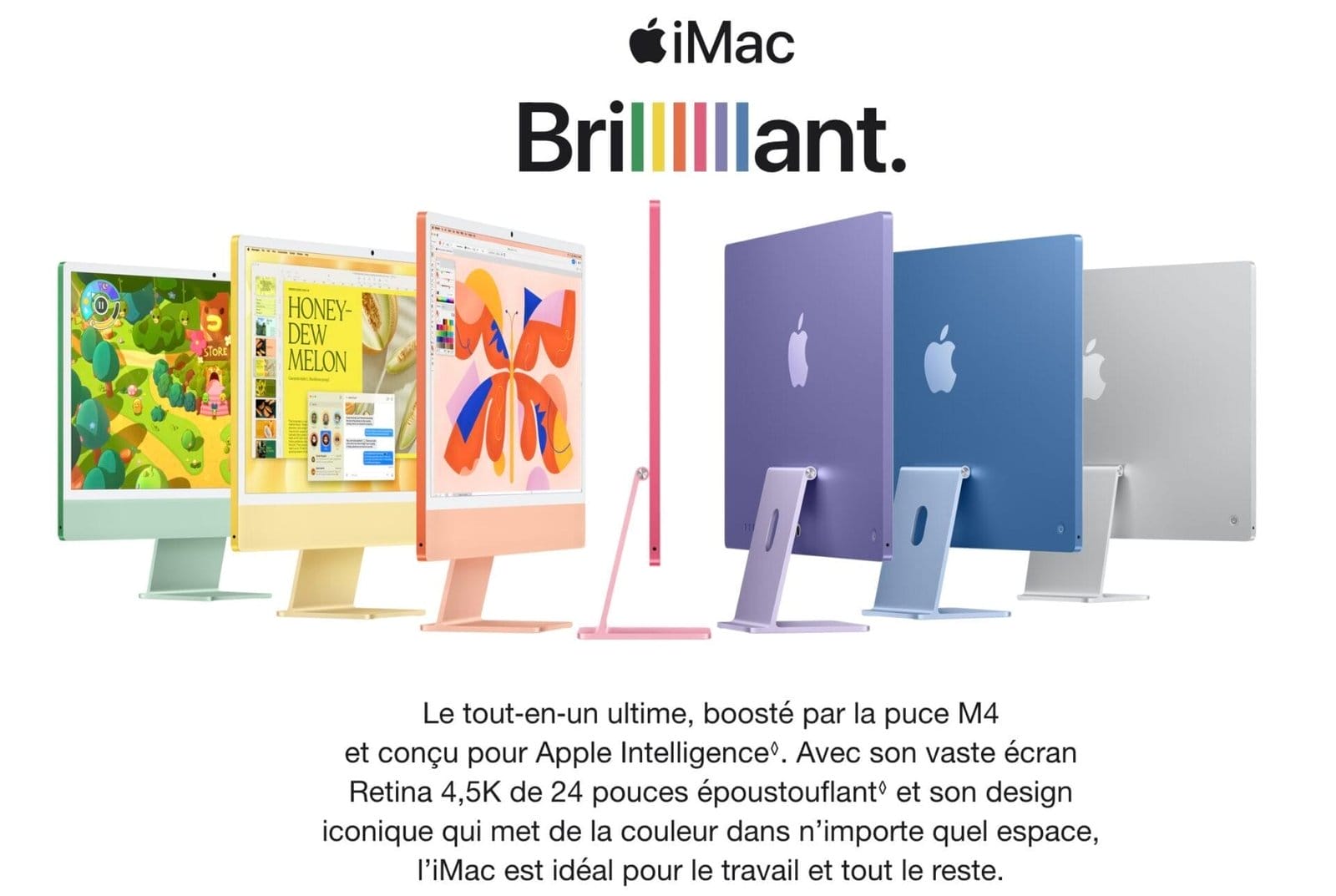 imac M4 en 7 Couleurs